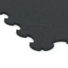 Detailaufnahme der Randausprägung von WARCO-Produkt 6376, Fitness-Bodenschutzmatte, Format 102,5 x 102,5 x 1,5 cm | 1,05 m², Farbe Anthrazit.