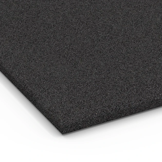 Detailaufnahme der Randausprägung von WARCO-Produkt 6379, Stallmatte, Format 100 x 100 x 3 cm | 1,00 m², Farbe Anthrazit.