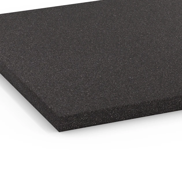 Detailaufnahme der Randausprägung von WARCO-Produkt 6483, Funktionsplatte Kl. 3, Format 52 x 52 x 2,7 cm, Farbe Anthrazit.