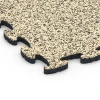 Detailaufnahme der Randausprägung von WARCO-Produkt 6784, Gymnastikmatte, Format 44,6 x 44,6 x 1,8 cm, Farbe Travertin.