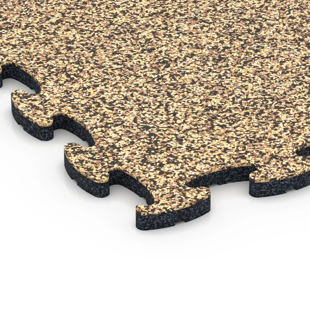 Detailaufnahme der Randausprägung von WARCO-Produkt 6768, Poolumrandung, Format 44,6 x 44,6 x 1,8 cm, Farbe Rattan Lounge.