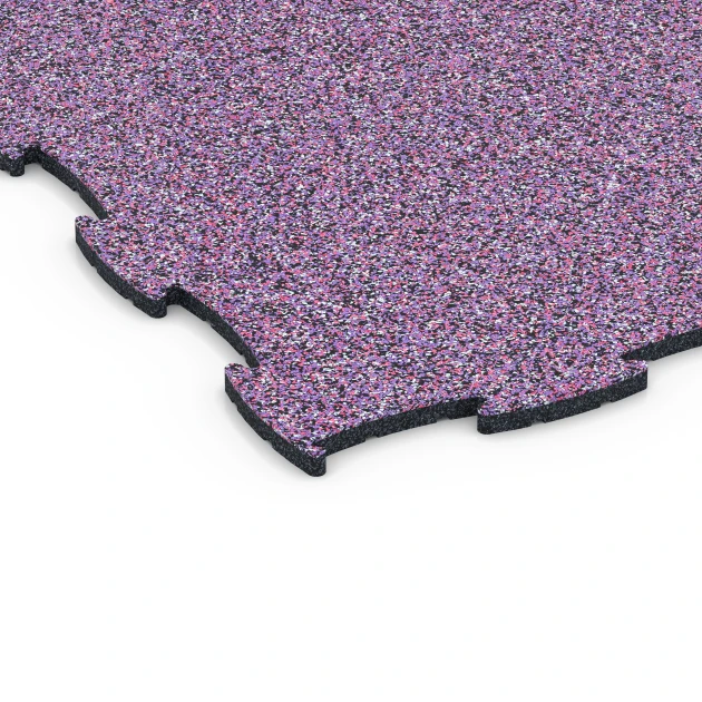 La vue détaillée sur les bords du produit WARCO 6837, Fitness Active dalle, au format 97,1 x 97,1 × 1,8 cm, en couleur Lavande.