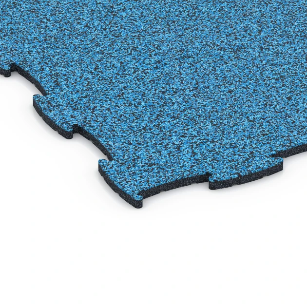 Detailaufnahme der Randausprägung von WARCO-Produkt 6839, Fitness Active Floor System, Format 97,1 x 97,1 × 1,8 cm, Farbe Atlantik.