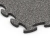 Detailaufnahme der Randausprägung von WARCO-Produkt 6886, Fitness Max Floor System, Format 98 x 98 x 2,8 cm, Farbe Dunkelgrauer Granit.
