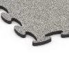 Detailaufnahme der Randausprägung von WARCO-Produkt 6887, Fitness Max Floor System, Format 98 x 98 x 2,8 cm, Farbe Grauer Granit.