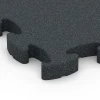 Detailaufnahme der Randausprägung von WARCO-Produkt 6967, Fitness Premium Boden Plus, Format 45,9 x 45,9 x 2,8 cm, Farbe Anthrazit.