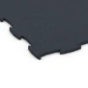 Detailaufnahme der Randausprägung von WARCO-Produkt 6968, Fitness Premium Boden Plus, Format 99 x 99 x 1,8 cm, Farbe Anthrazit.