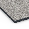 Detailaufnahme der Randausprägung von WARCO-Produkt 7133, Outdoor-Fitnessboden, Format 60 x 60 x 3 cm | 0,36 m², Farbe Grauer Granit.