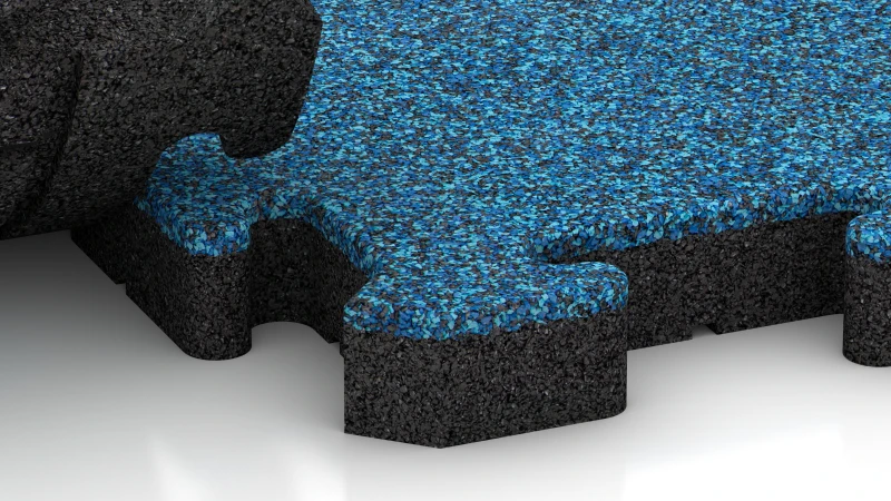 Puzzleverbindung mit leicht gerundeter Fase