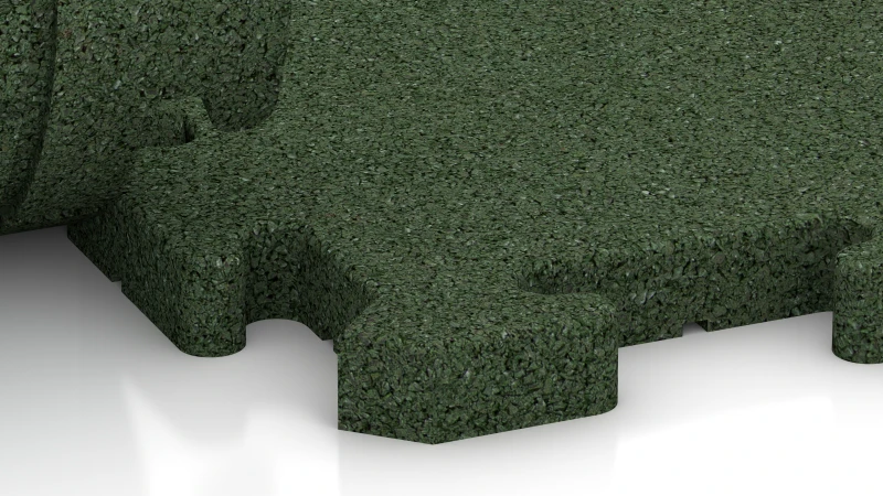 Puzzleverbindung mit leicht gerundeter Fase