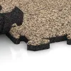 Le gros plan sur le système de connexion des revêtements de sol WARCO 3234 - Tapis de Protection Fitness HD en couleur Travertin. Les dimensions 1000 x 1000 x 30 mm.