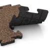 Le gros plan sur le système de connexion des revêtements de sol WARCO 4863 - Dalle de rive en couleur Café au lait. Les dimensions 500 x 235 x 30 mm.