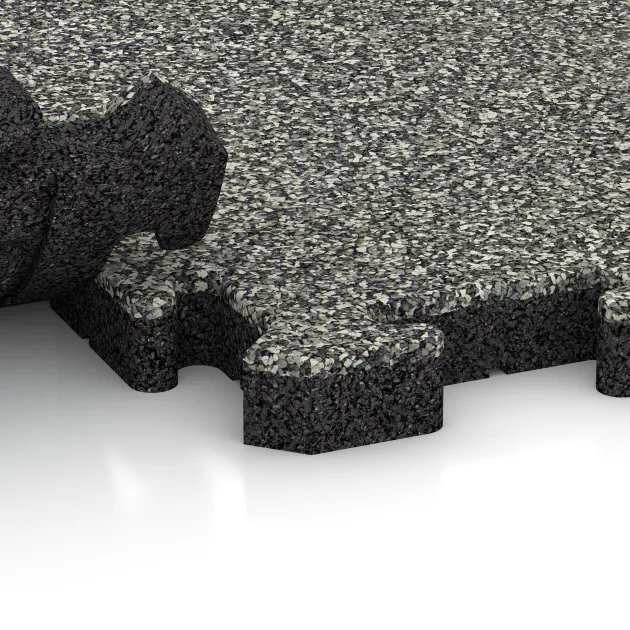 Le gros plan sur le système de connexion des revêtements de sol WARCO 4942 - Dalle de rive en couleur Granit classique. Les dimensions 500 x 235 x 40 mm.