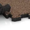 Le gros plan sur le système de connexion des revêtements de sol WARCO 4946 - Dalle de rive en couleur Café au lait. Les dimensions 500 x 235 x 40 mm.