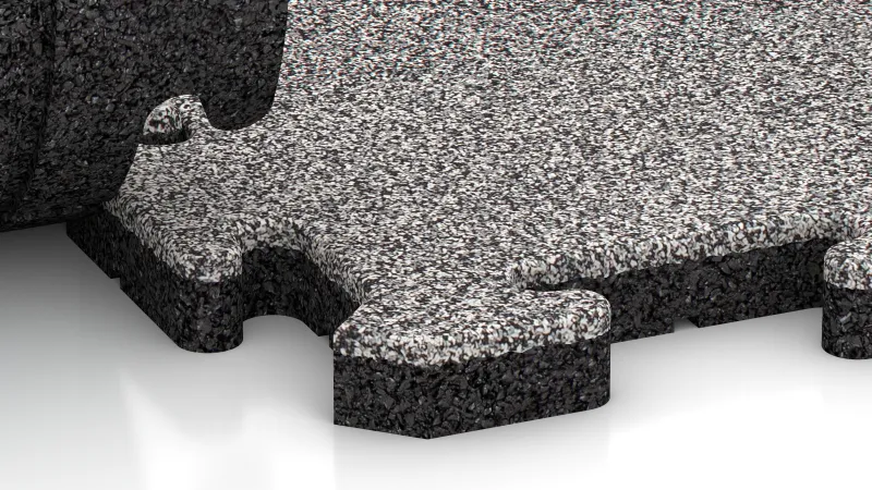Puzzleverbindung mit leicht gerundeter Fase
