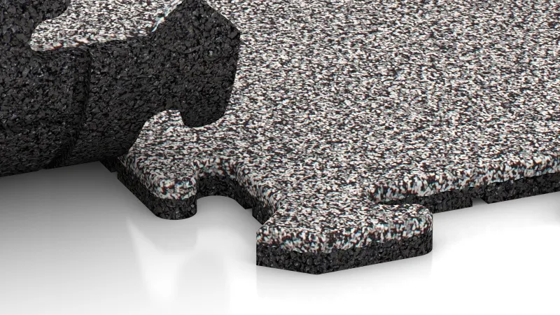 Puzzleverbindung mit leicht gerundeter Fase