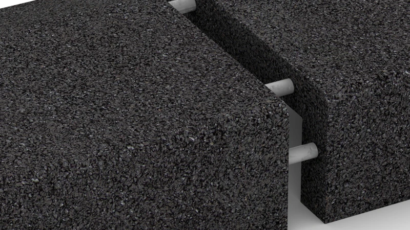 Connexion collée durablement élastique SR