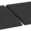 Le gros plan sur le système de connexion des revêtements de sol WARCO 0425 - Dalle latérale (un côté biseauté) en couleur Anthracite. Les dimensions 500 x 500 x 30 mm.