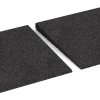 Le gros plan sur le système de connexion des revêtements de sol WARCO 2308 - Rampe de seuil 75 cm en couleur Anthracite. Les dimensions 75 x 30 cm | 8 < 25 mm.