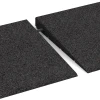 Le gros plan sur le système de connexion des revêtements de sol WARCO 2388 - Rampe de seuil 75 cm en couleur Anthracite. Les dimensions 75 x 30 cm | 8 < 35 mm.