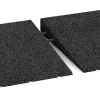 Le gros plan sur le système de connexion des revêtements de sol WARCO 2468 - Rampe de seuil 75 cm en couleur Anthracite. Les dimensions 75 x 30 cm | 8 < 45 mm.
