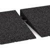 Le gros plan sur le système de connexion des revêtements de sol WARCO 2508 - Rampe de seuil 75 cm en couleur Anthracite. Les dimensions 75 x 30 cm | 8 < 50 mm.