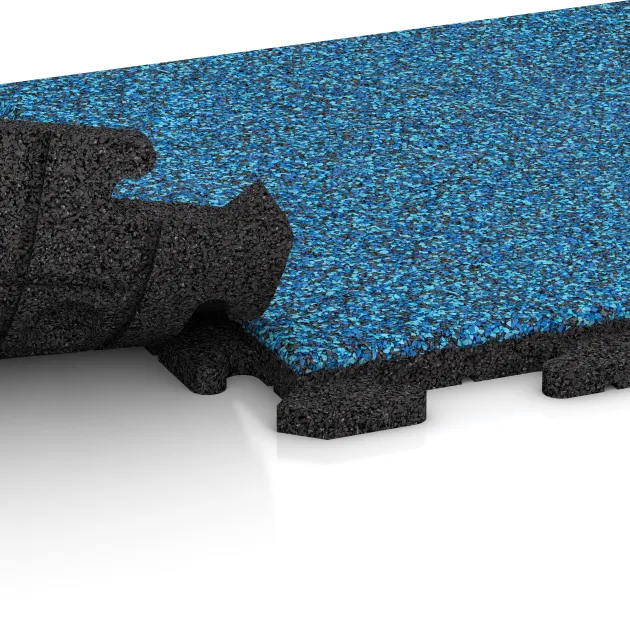Le gros plan sur le système de connexion des revêtements de sol WARCO 1216 - Dalle plage de piscine Classique en couleur Atlantique. Les dimensions 500 x 500 x 30 mm.