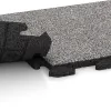 Großaufnahme vom Verbindungssystem von WARCO-Boden 4617 - Poolfliese Classic im Farbdesign Grau Melange. Abmessungen 500 x 500 x 30 mm.