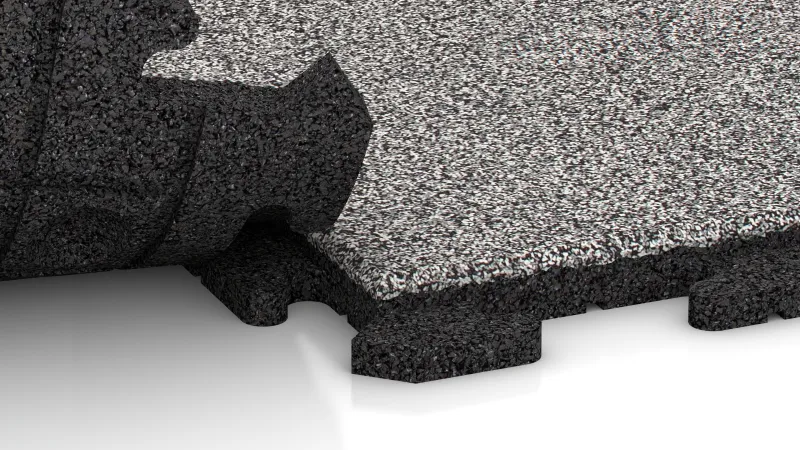 Verdeckte Puzzle-Verbindung mit runder Fase