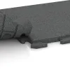 Le gros plan sur le système de connexion des revêtements de sol WARCO 1280 - Revêtement de sol Fitness Dalles en Caoutchouc Classic en couleur Gris ardoise. Les dimensions 500 x 500 x 30 mm.