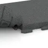 Großaufnahme vom Verbindungssystem von WARCO-Boden 1481 - Gehwegplatte Classic im Farbdesign Schiefergrau. Abmessungen 500 x 500 x 50 mm.