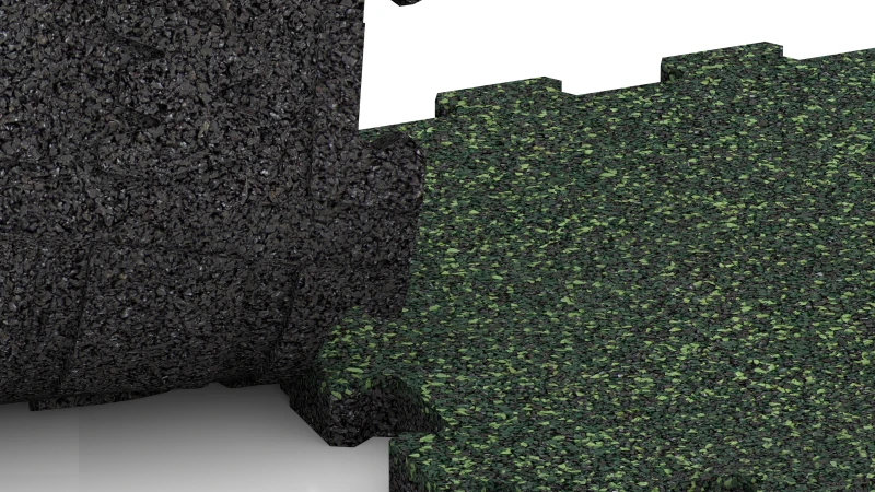 Connexion puzzle découpée sans chanfrein