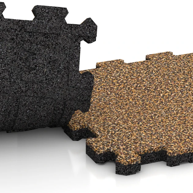 Großaufnahme vom Verbindungssystem von WARCO-Boden 3861 - Poolfliese Fugenlos im Farbdesign Rattan Lounge. Abmessungen 30,6 x 30,6 x 2 cm | 0,094 m².