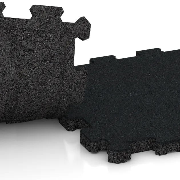 Großaufnahme vom Verbindungssystem von WARCO-Boden 5996 - Poolfliese Fugenlos im Farbdesign Eisengrau. Abmessungen 306 x 306 x 20 mm.