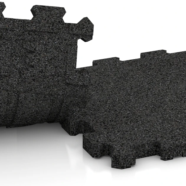 Le gros plan sur le système de connexion des revêtements de sol WARCO 3741 - Revêtement de sol extérieur en couleur Anthracite. Les dimensions 30,6 x 30,6 x 2 cm | 0,094 m².