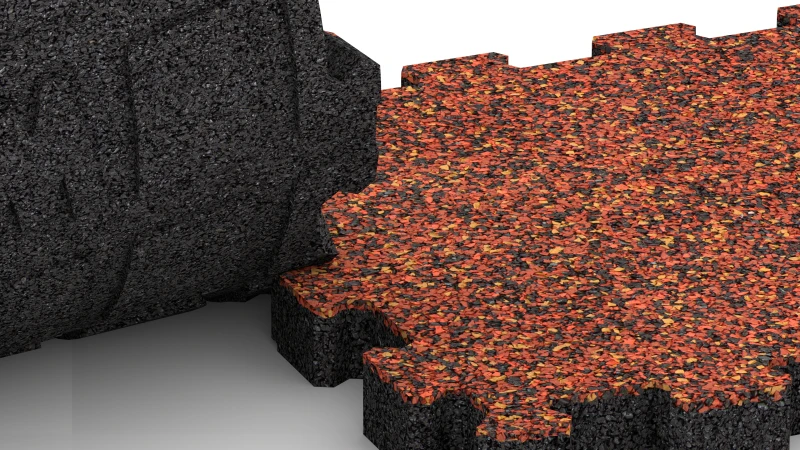 Connexion puzzle découpée sans chanfrein