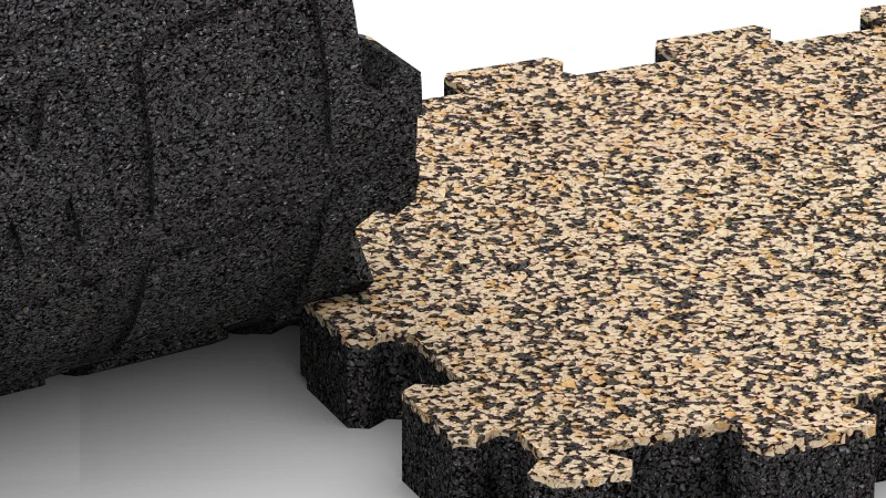 Connexion puzzle découpée sans chanfrein