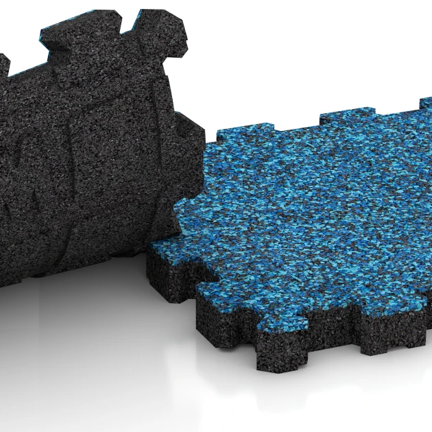 Großaufnahme vom Verbindungssystem von WARCO-Boden 5419 - Poolfliese Fugenlos im Farbdesign Atlantik. Abmessungen 30,6 x 30,6 x 3 cm | 0,094 m².