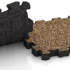 Großaufnahme vom Verbindungssystem von WARCO-Boden 5235 - Poolfliese Fugenlos im Farbdesign Rattan Lounge. Abmessungen 306 x 306 x 30 mm.