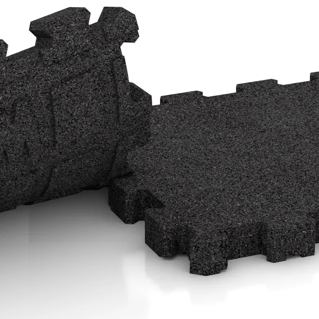 Le gros plan sur le système de connexion des revêtements de sol WARCO 5270 - Revêtement de sol extérieur en couleur Anthracite. Les dimensions 306 x 306 x 30 mm.