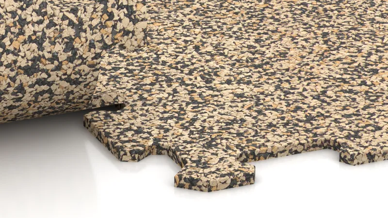 Connexion puzzle découpée sans chanfrein