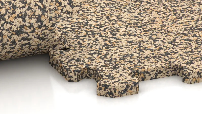 Connexion puzzle découpée sans chanfrein