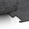 Großaufnahme vom Verbindungssystem von WARCO-Boden 3776 - Fitness Performance Elite Trainingsboden im Farbdesign Leicht Grau Gesprenkelt. Abmessungen 100 x 100 x 1 cm | 1,00 m².