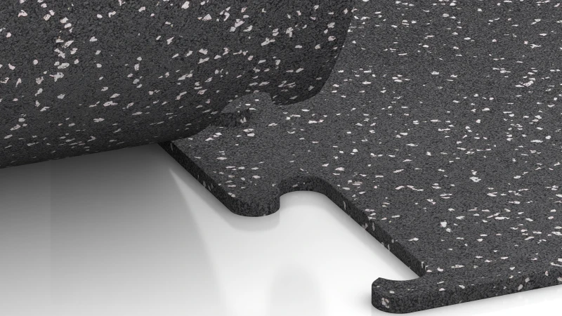 Connexion puzzle découpée sans chanfrein