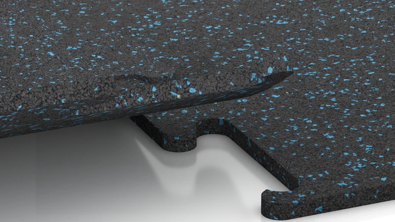 Connexion puzzle découpée sans chanfrein