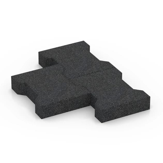 Le gros plan sur le système de connexion des revêtements de sol WARCO 3844 - Pavé autobloquant en couleur Anthracite. Les dimensions 20 × 16,5 × 4,3 cm | 25 m².