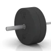 Le gros plan sur le système de connexion des revêtements de sol WARCO 6086 - Bumper Plate en couleur Anthracite. Les dimensions 15 kg | ø 45,4 x 8,61 cm.