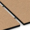 Großaufnahme vom Verbindungssystem von WARCO-Boden 6252 - Terrassenfliese – 3 cm im Farbdesign Sandbeige. Abmessungen 50 x 50 x 3 cm.