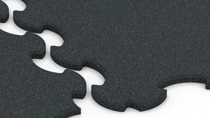 Assemblage puzzle optimisé à bords chanfreinés