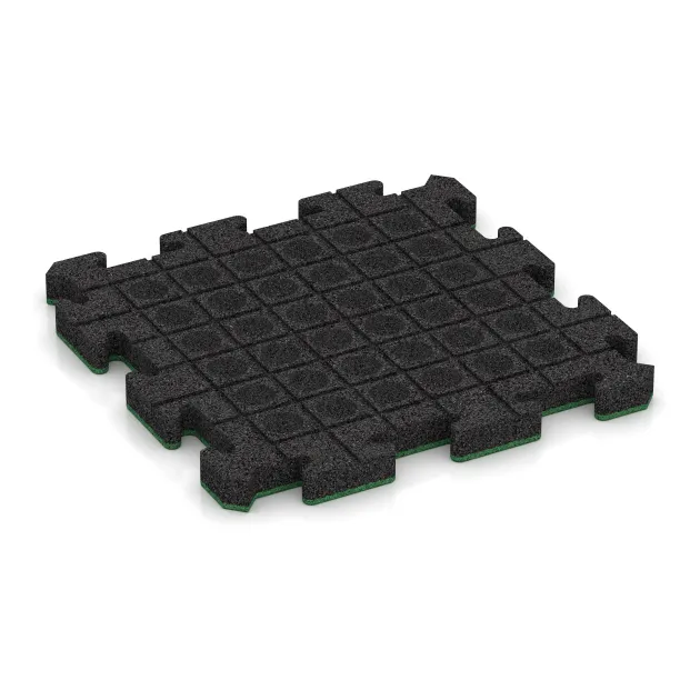 La vue du dessous ou de la face inférieure, c’est-à-dire la face inférieure de la pièce moulée WARCO 5884 - Dalle événementielle pour extérieur au format 500 x 500 x 40 mm.